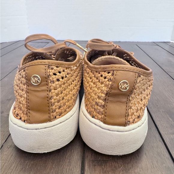 Michael Kors Woven Sneakers Womens Size 11 Camel Comfort Boho Granola - Picture 8 of 12